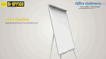 5 Star Office Flipchart Easel with W670xH990mm Board Available at OfficeStationery.co.uk