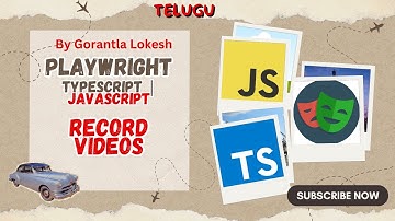 [2024] Part 27: How to Record videos for test  in Playwright With Typescript & Javascript |Telugu