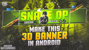 How To Make Pubg/Bgmi 3d Banner || Pubg/Bgmi 3d Banner Tutorial