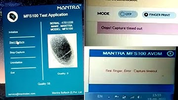 How to solve First Finger Error Capture Time Out Problem In Mantra Biometric Device Successful Tric