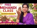 Free Mehandi class Day 10 Basic to Advance Mehandi || 3D Grid design || Step by step || Easy & Quick