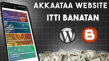 Akkata Website ( Marsariitii ) itti Banatan | Website Course in Afaan Oromo (PART - 1)