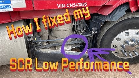 How I fixed my SCR Low Performance problem