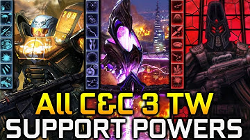All C&C 3 Tiberium Wars Support Powers (GDI, NOD, Scrin)