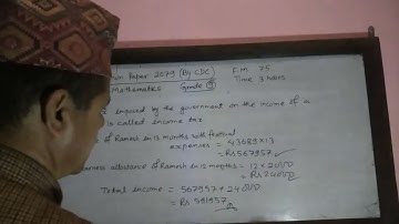 Model Question Paper 2079 , Grade:9, Com.Maths