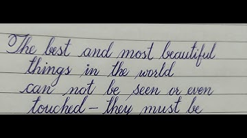 Neat and clean Handwriting | Quotation | How to improve Handwriting.