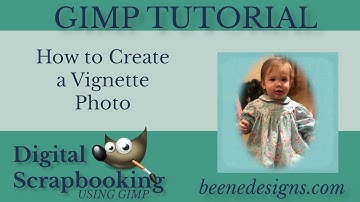 How to Create a Vignette Photo Digital Scrapbook Page using GIMP