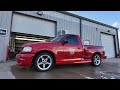 Installing the lowering kit on the red lightning