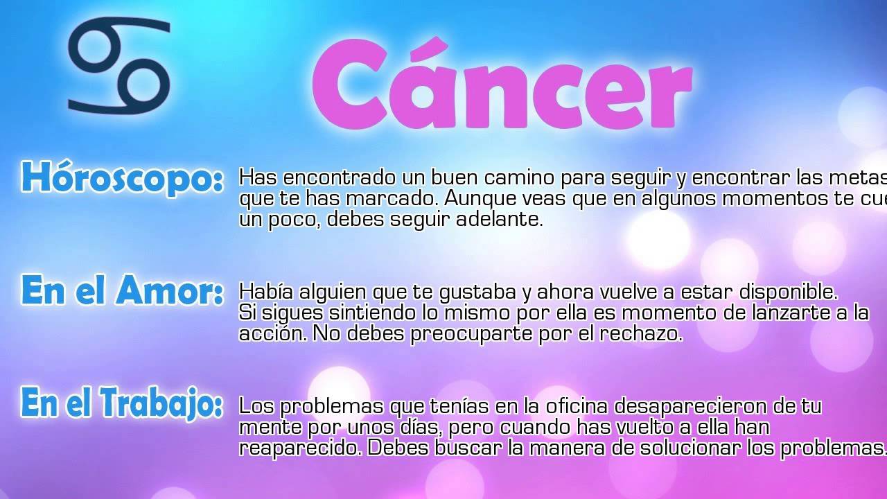 Horoscopo Hoy Cancer Sabado 11 Julio 2015