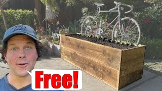 How to BUILD and FILL a Raised Garden Bed For FREE