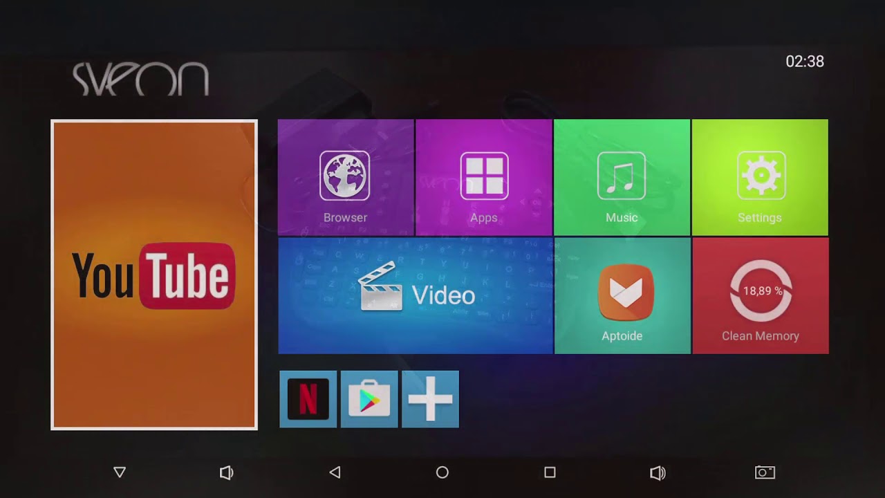 Sveon SSL6000 – Android TV Box con Teclado Wireless compatible con Movistar+ & Netflix