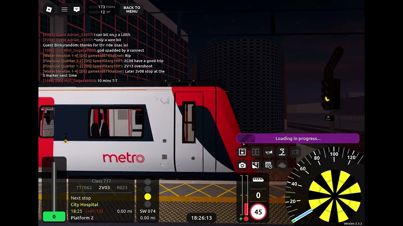 A night route in SCR