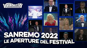 #SANREMO2022 - LE APERTURE DEL FESTIVAL (2001-2021) | Il Divanista