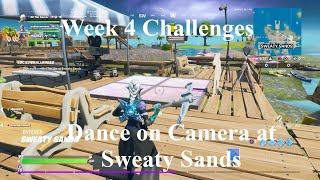 Dance on Camera at Sweaty Sands - Chapter 2, Season 3, Week 4 Challenges (Fortnite Battle Royale)