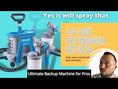 AV-200 Refinisher Review, Tub and Counters Refinished