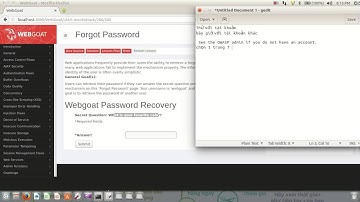 WebGoat-Authentication Flaws: Forgot Password