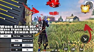 SENSITIVITAS HEADSHOT 90% KAYAK CHEATER DEMAGE SELALU MERAH‼️Dijamin Pasti 100%Work Semua Hp Android