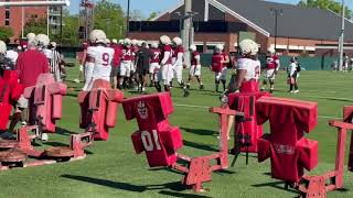 Alabama Offensive Line at Spring Practice
