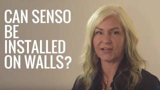 Can Senso Lock or Senso Adjust be installed on walls?