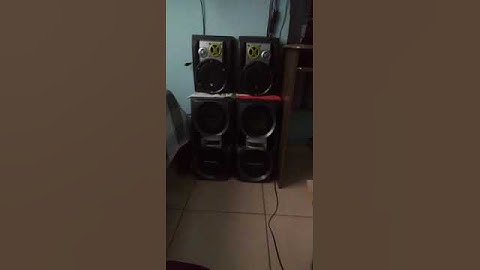 Gradiente energy as470 teste de grave macio e subgrave, tocando Madonna