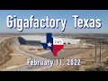 Tesla Gigafactory Texas   2/11/2022   (10:04AM)   WE GOT A WHOLE LOT OF CONCRETE