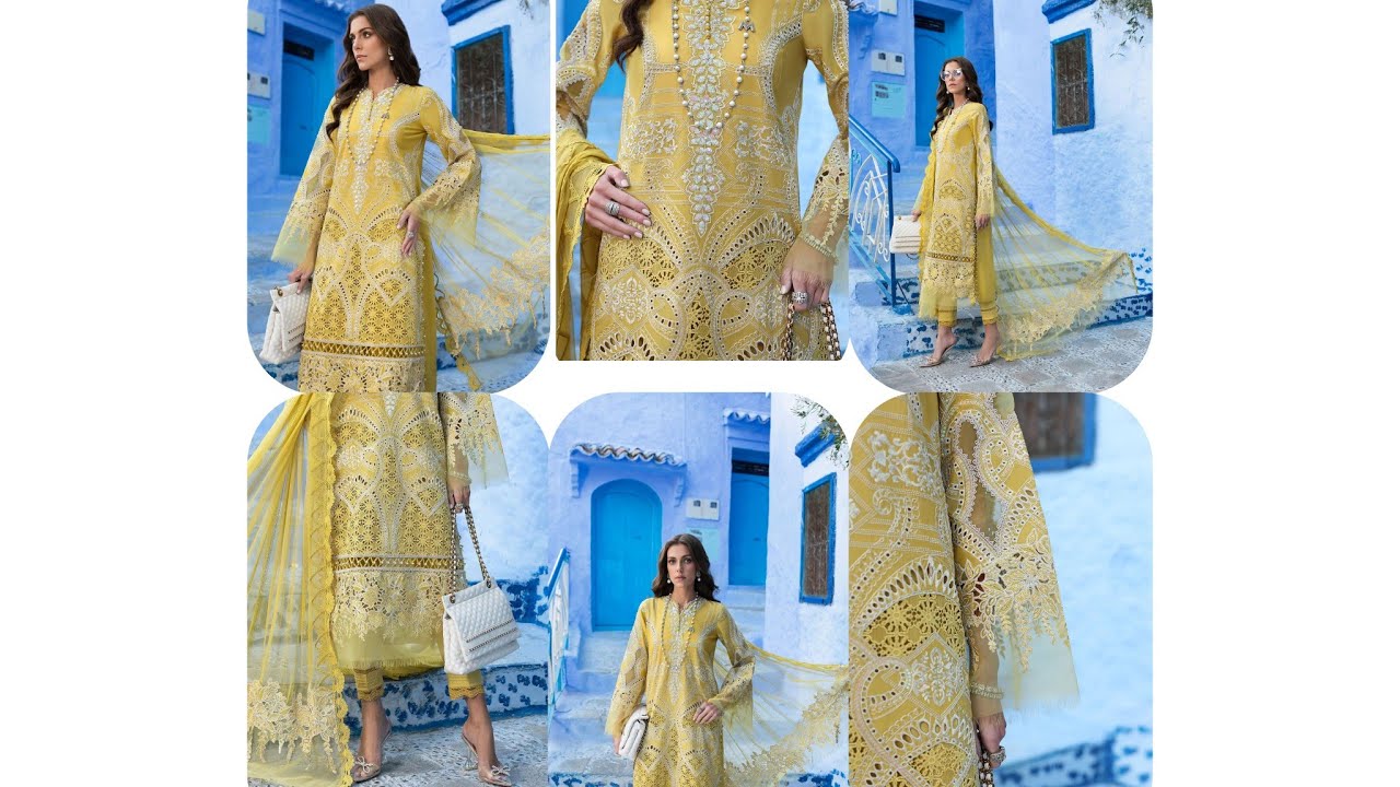 MariaB Luxury Lawn 2025 || Luxury Embroidery Collections 03304183177