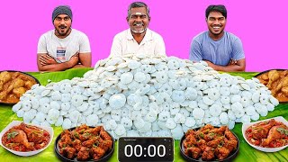 300 Mini Idly Eating Challenge With Chicken Gravy