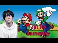 jin fav. game super mario gameplay  #bts #jin #gaming