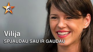 Video thumbnail of "Vilija - Spjaudau Sau Ir Gaudau (Lyric Video) • Kelias Į Žvaigždes"