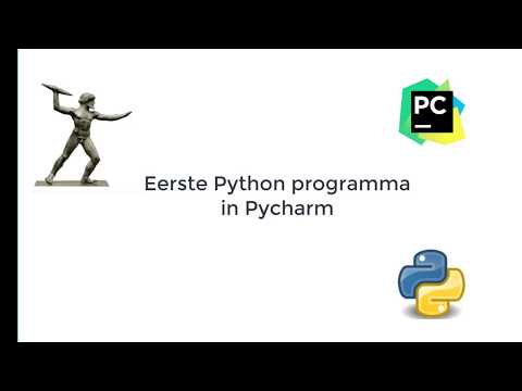 eerste Python programma in Pycharm