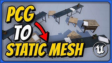 Bake Down PCG to a Static Mesh or Blueprint | Unreal Engine 5