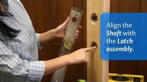 EMTEK Tubular Entryset    How to Install