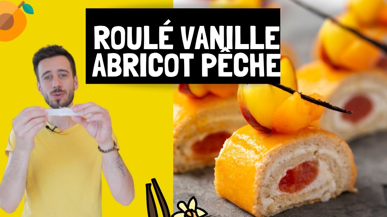 Gateau Roule Vanille Peche Abricot Box Patisserie Juillet 19 Youtube