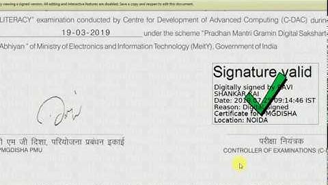 Digital Signature Verify through Adobe Reader | How to verify Digital Signature 2019