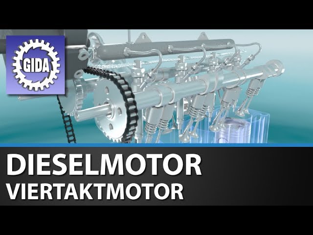 4 Takt Motor Lehrmodell Dieselmotor Physikunterricht Schnittmodell  Motormodell