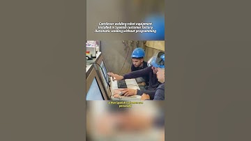 Welding robot arrives in Spanish factory for installation and debugging #weldingrobot #welding #weld