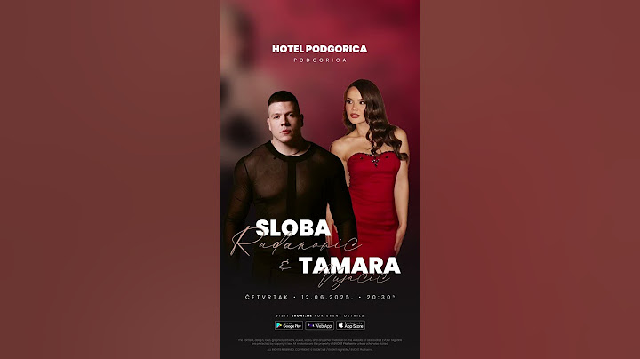 Sloba Radanović & Tamara Vujačić (Hotel Podgorica) #evontme #slobaradanovic #tamaravujacic