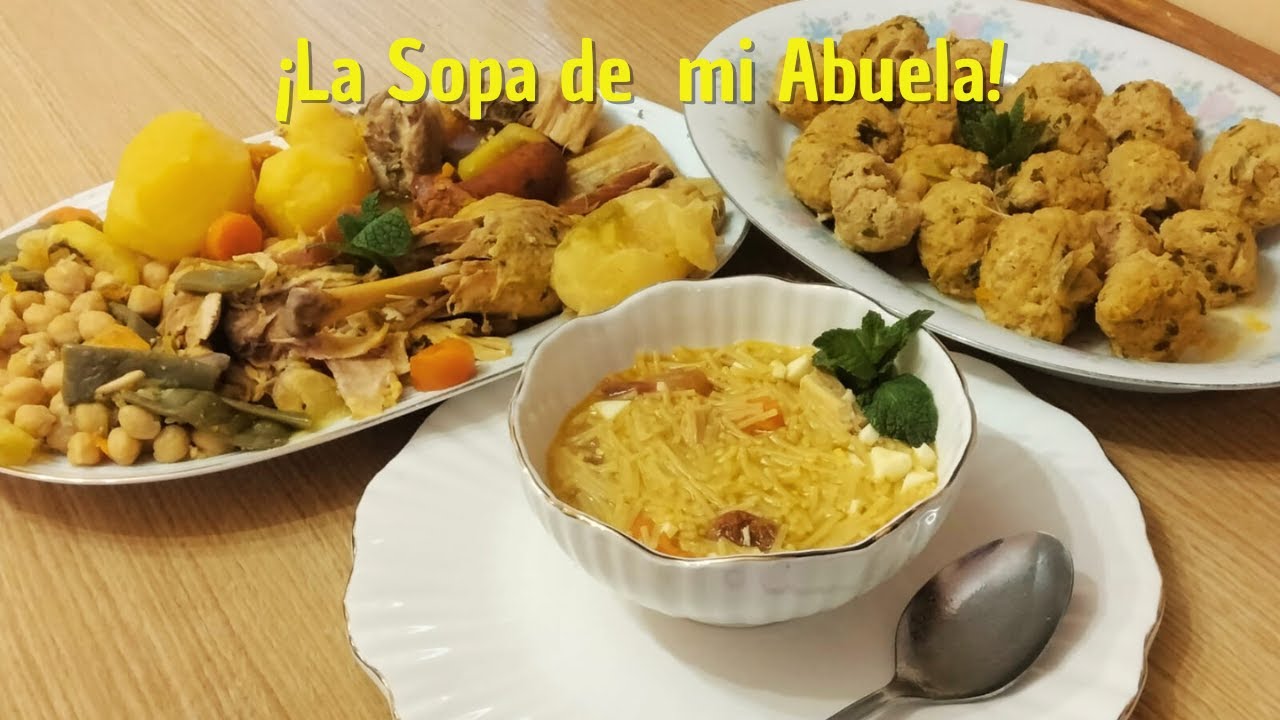 La Sopa Cubierta de Cocido que mi Abuela Hacía ¡Irresistible! 🤤🔥