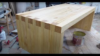 Making a simple dovetail table(Wood Working skills)