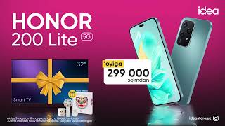 Yangi Honor 200 lite smartfoni atigi 299 000 dan faqat ideada