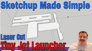 Laser Cut Launcher design for Tiny Jets - Sketchup Made Simple