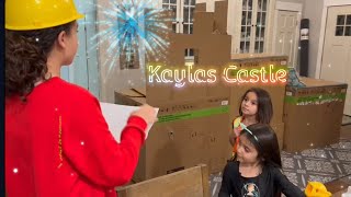 Kids Learn Building “Cardboard Princess Castle” | KaylasCastle.com