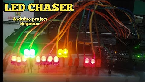 How to make led chaser with arduino |simple arduino projects for beginners |Horo InfoTech