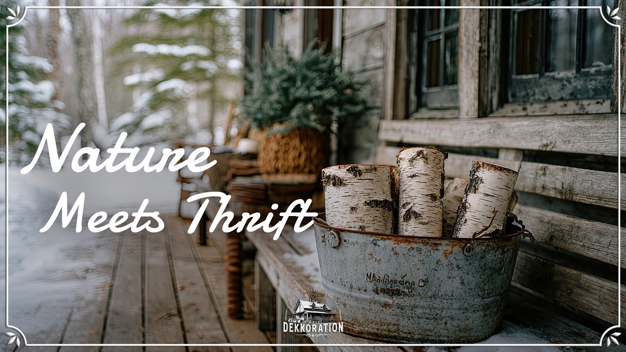 ❄️ Where Nature Meets Thrifted Winter Decor