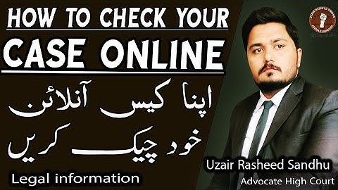 How to Check Online Case Status | Case Search