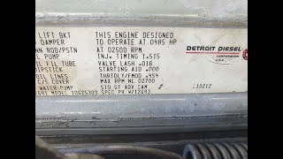 671TA Detroit (High horsepower marine) 500hp@2500