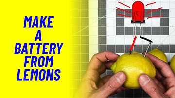 Make a Battery from Lemons - Lemon Battery Experiment - Learn how batteries work