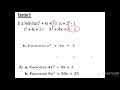 EXERCISES OF FACTORIZATION