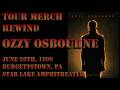 Tour Merch Rewind - June 26th, 1996 - Ozzy Osbourne - Burgettstown PA