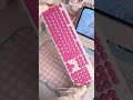 OLYPS Keyboard USB Kabel 104 Keys Full Size Keyboard Laptop Lucu Macarons Blue/Purple/Pink